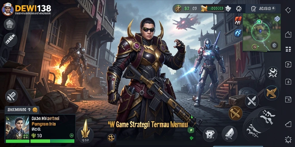 Tampilan gameplay strategis yang intens di DEWI138.