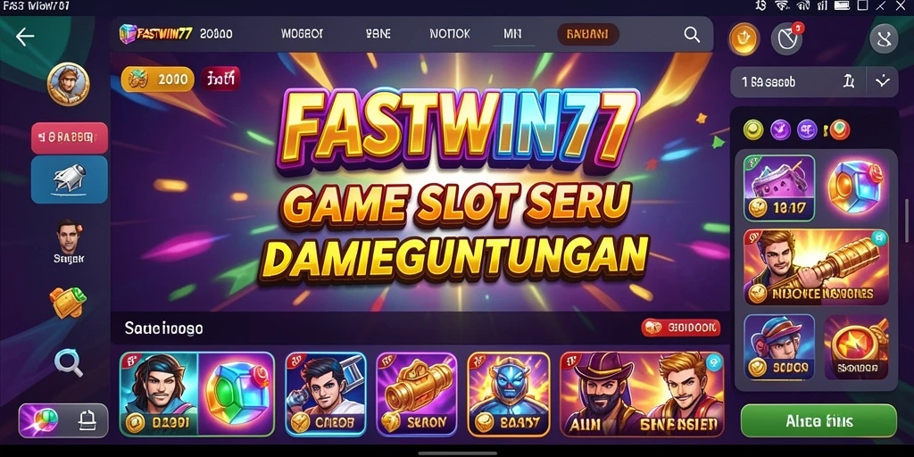 Tampilan gameplay menarik dari aplikasi Slot FASTWIN77.