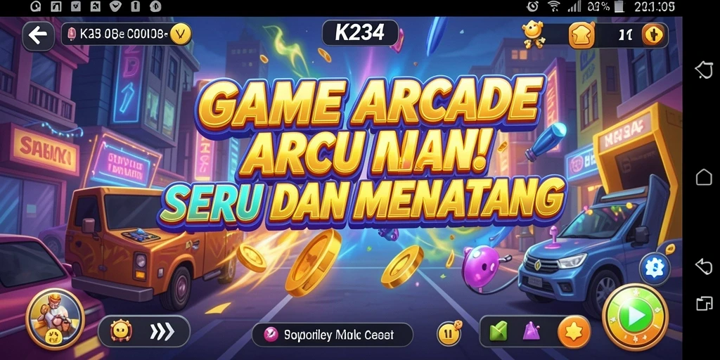 Tangkapan layar menunjukkan gameplay seru K234 dengan rintangan menantang.
