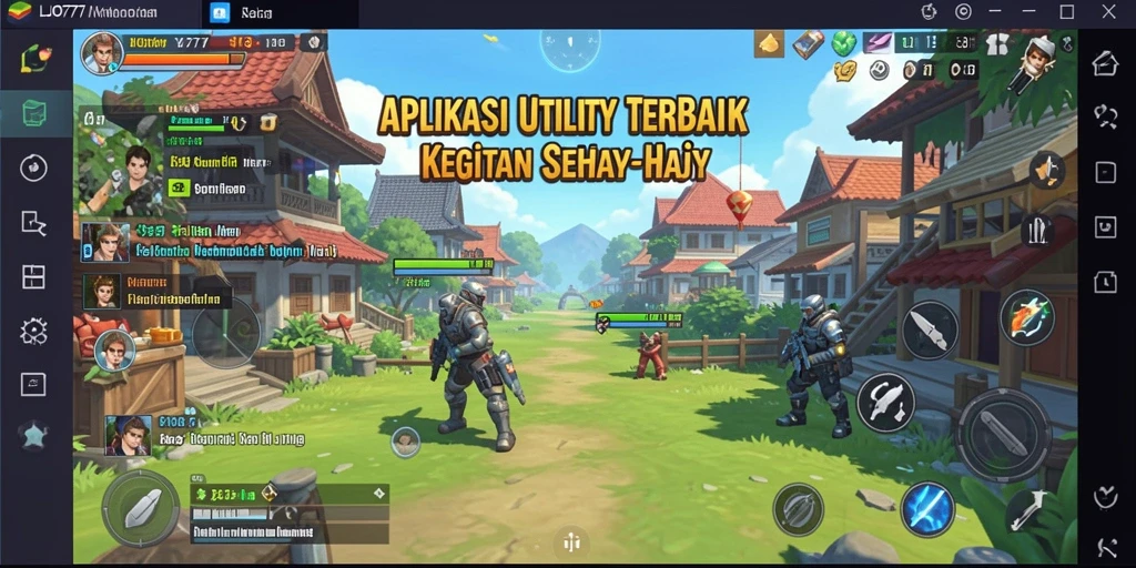 Tampilan antarmuka LJO777 dengan fitur-fitur utility yang memudahkan pengguna.