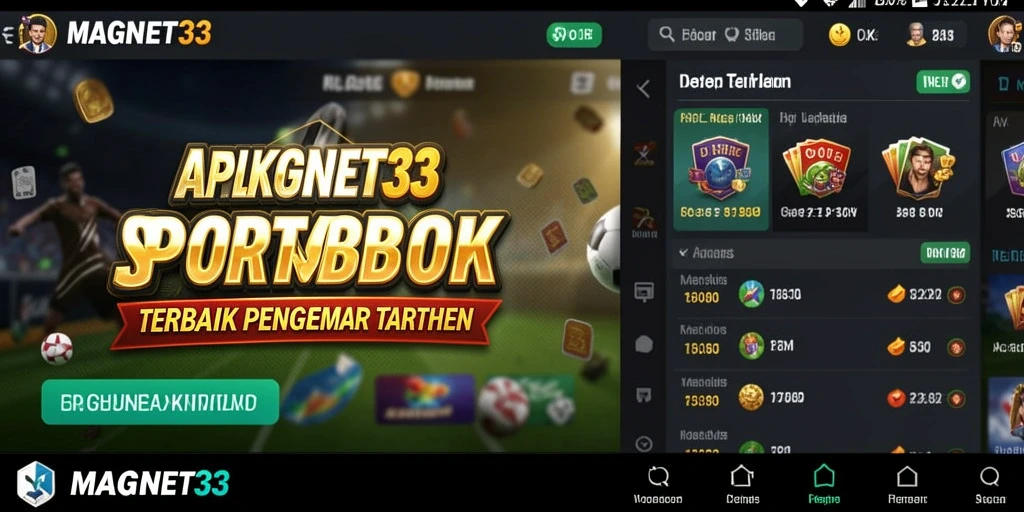 Tampilan gameplay yang menarik dari aplikasi Sportsbook MAGNET33.