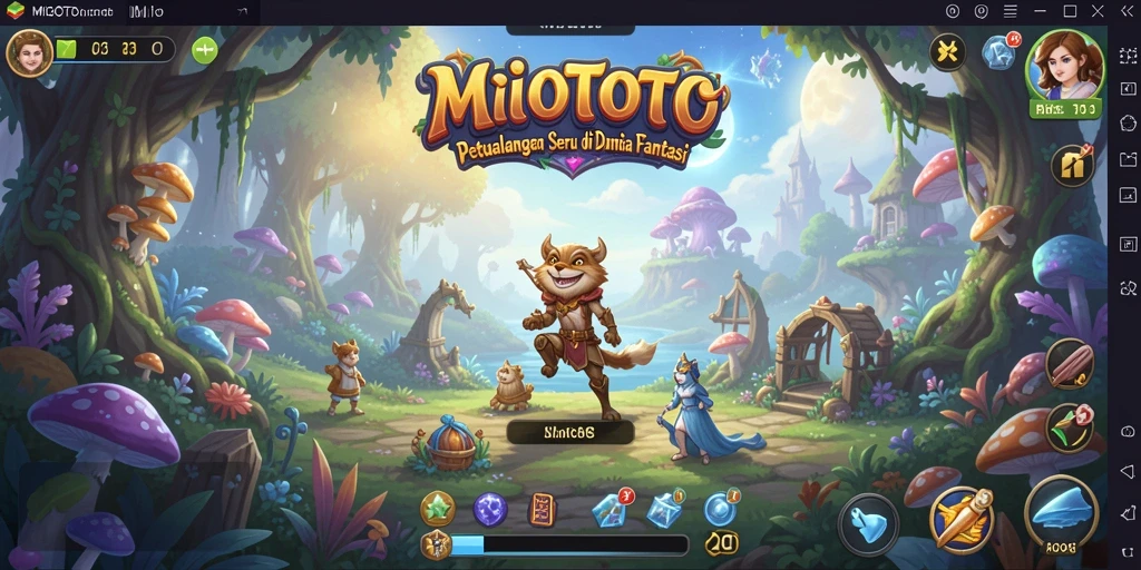Tangkapan layar gameplay MIOTOTO yang menampilkan petualangan seru.