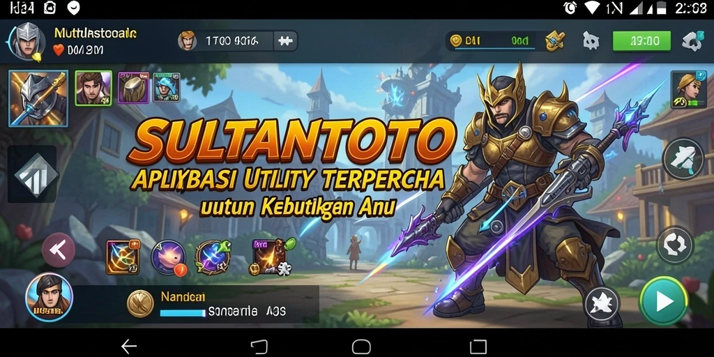 Tampilan antarmuka aplikasi SULTANTOTO yang fungsional dan modern.