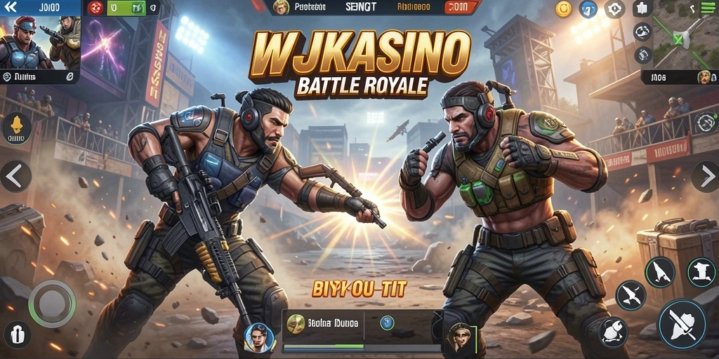 Gameplay seru dan strategis dalam WJKASINO Battle Royale.